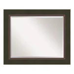 Amanti Art Milano 34.5 in. W x 28.5 in. H Framed Rectangular Bathroom Vanity Mirror, Dark Bronze thumbnail 4