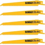 DEWALT 6 in. 6 TPI Bi-Metal Taper Back Reciprocating Saw Blade, 5-Pack thumbnail 1