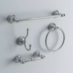 ARISTA Highlander Collection 4-Piece Bathroom Accessory Set in Chrome thumbnail 2