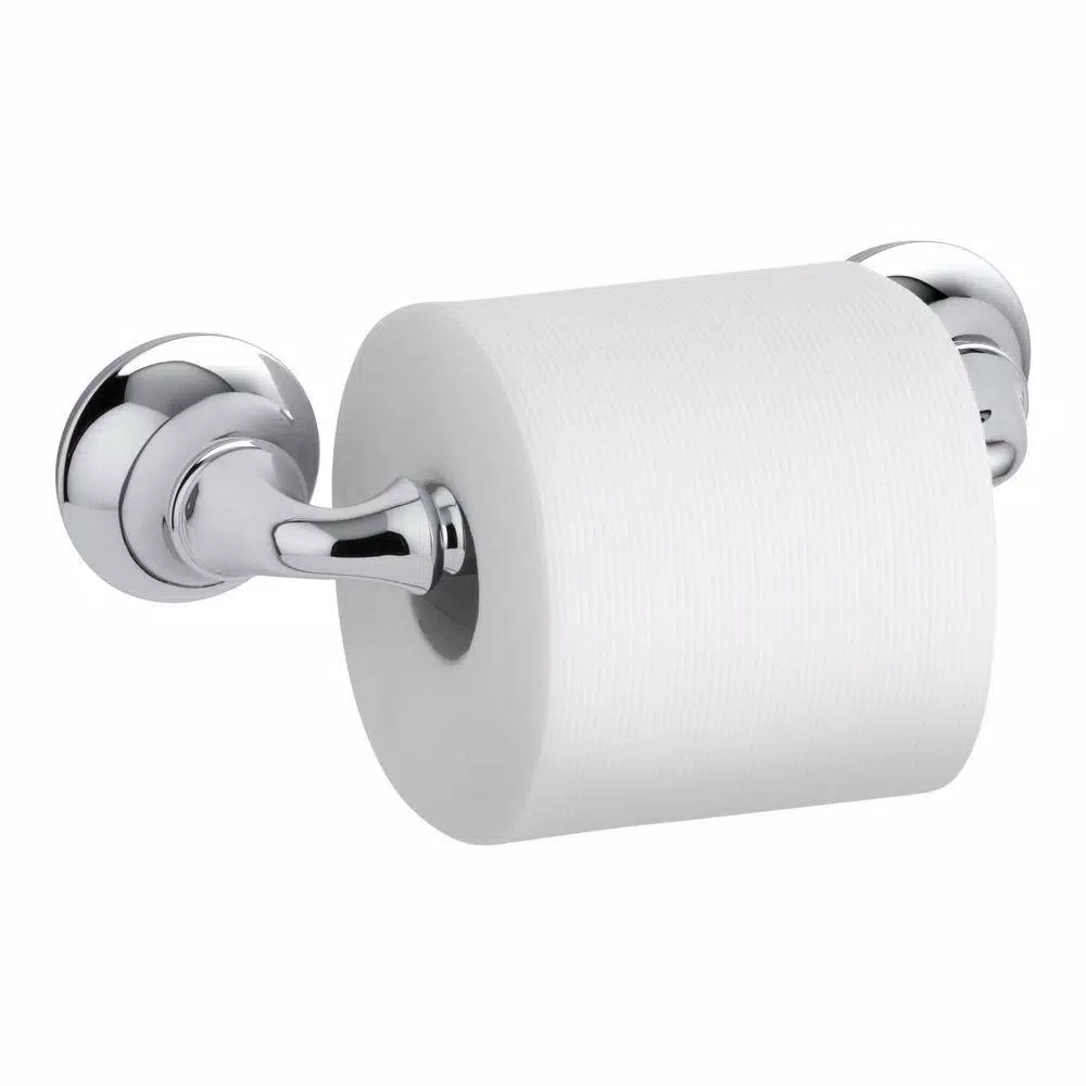 KOHLER Forte Sculpted 3-Piece Polished Chrome Bathroom Hardware Set