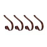 Haute Decor Original MantleClip Rustic Brown Stocking Holder (4-Pack) - Metal Mantel Clips for Holiday Decor thumbnail 1