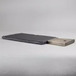 Creative Home Natural Black Slate Cheese Serving Board with Copper Trim Handle, 13 x 5 in. thumbnail 3