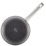 Ayesha Curry Home Collection 3 Qt. Hard-Anodized Aluminum Nonstick Saucepan with Glass Lid, Charcoal Gray thumbnail 3