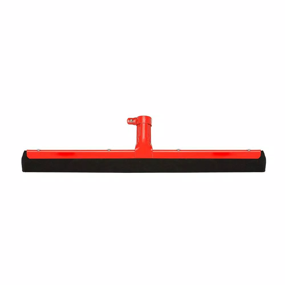 Alpine Industries 22 in. Dual Moss Rubber Professional Locking Floor Squeegee, Red
