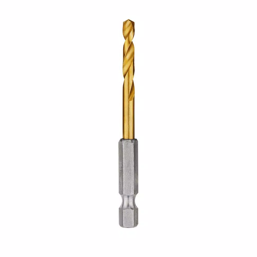 Milwaukee SHOCKWAVE 11/64 in. Titanium Twist Drill Bit with Red Helix