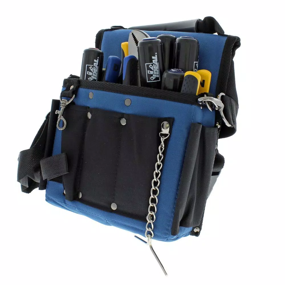 Ideal Electrical 14-Piece Professional Electrical Tool Kit with Journeyman Tote Bag
