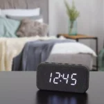 Jensen JCR-229 Digital FM Clock Radio with Dual Alarms and USB Charging Port, Black thumbnail 4