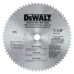 DEWALT 7-1/4 in. 68-Teeth Steel Non-Ferrous Metal Circular Saw Blade thumbnail 1