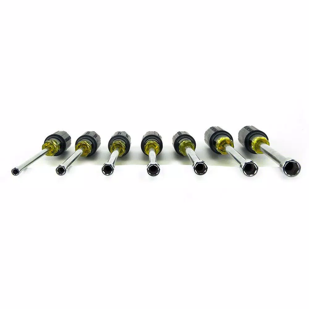 Klein Tools 7-Piece Hollow Shaft Nut Driver Set with Cushion-Grip Handles