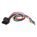 CURT 6-Way Square Trailer Connector Socket with 12" Color-Coded Wires thumbnail 4