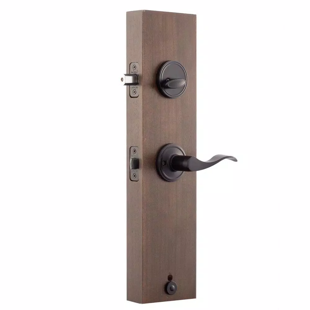Copper Creek Heritage Black Handleset with Waverlie Lever Trim