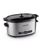 KitchenAid 6 Qt. Stainless Steel Slow Cooker with Digital Timer and Glass Lid, Oval Ceramic Vessel thumbnail 2