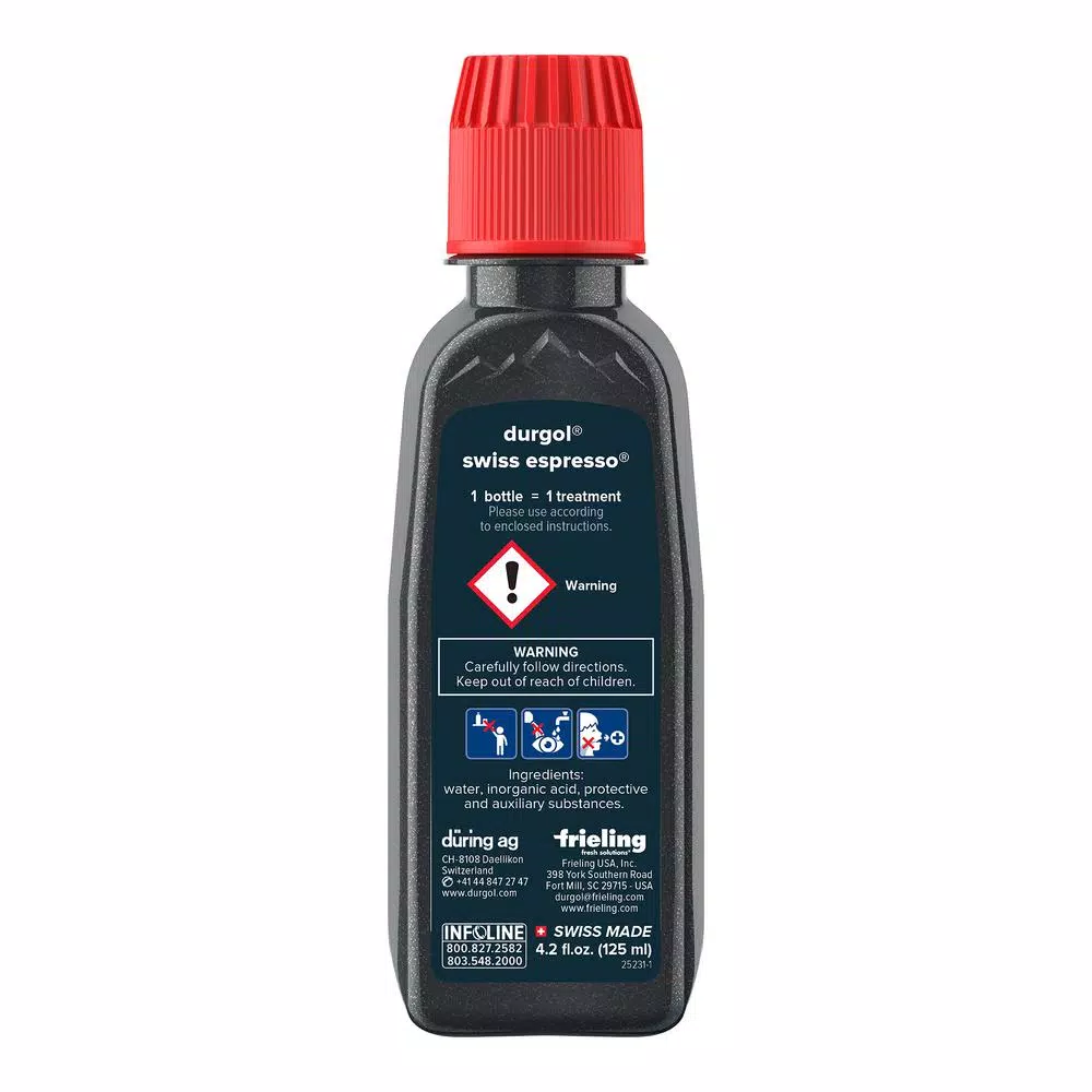 Durgol Espresso Machine Descaler and Decalcifier Solution, 4-Pack