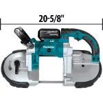 Makita 18V LXT Cordless Portable Band Saw Kit with 3x 5.0Ah Batteries and Charger thumbnail 10