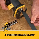 DEWALT 20V MAX XR Brushless Compact Reciprocating Saw Kit with 5.0 Ah Battery thumbnail 11