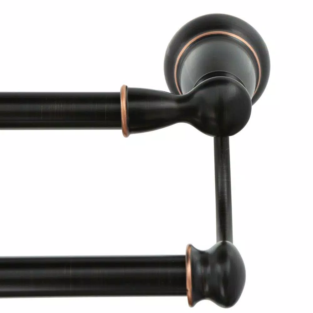 MOEN Banbury 24 in. Double Towel Bar, Mediterranean Bronze
