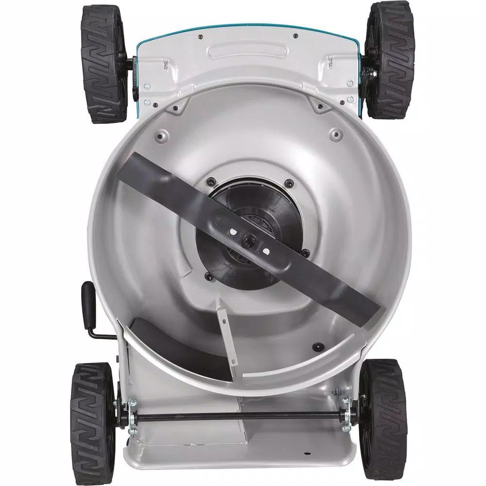Makita 18 in. 36V LXT Cordless Steel Deck Walk Behind Push Lawn Mower Kit with 4 Batteries