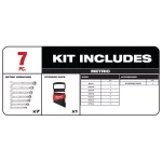 Milwaukee 64-Piece 1/4 in. Drive SAE/Metric Ratchet, Socket, and Combination Ratcheting Wrench Set thumbnail 4