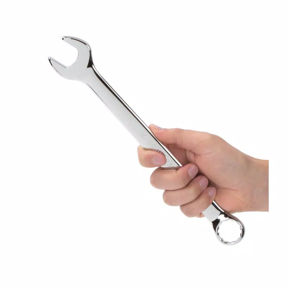 TEKTON 23 mm Combination Wrench, 12-Point Box End, Chrome Vanadium Steel
