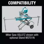 Makita 12 in. Brushless Cordless Dual-Bevel Sliding Compound Miter Saw with Laser (XSL07Z) - Tool Only thumbnail 9
