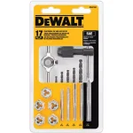 DEWALT DW1451 17-Piece Fractional Tap and Die Set with Drill Bits thumbnail 1