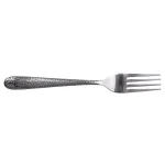 Unbranded Hammered Finish Silver 18/0 Stainless Steel Dinner Fork Set, 4-Piece thumbnail 2