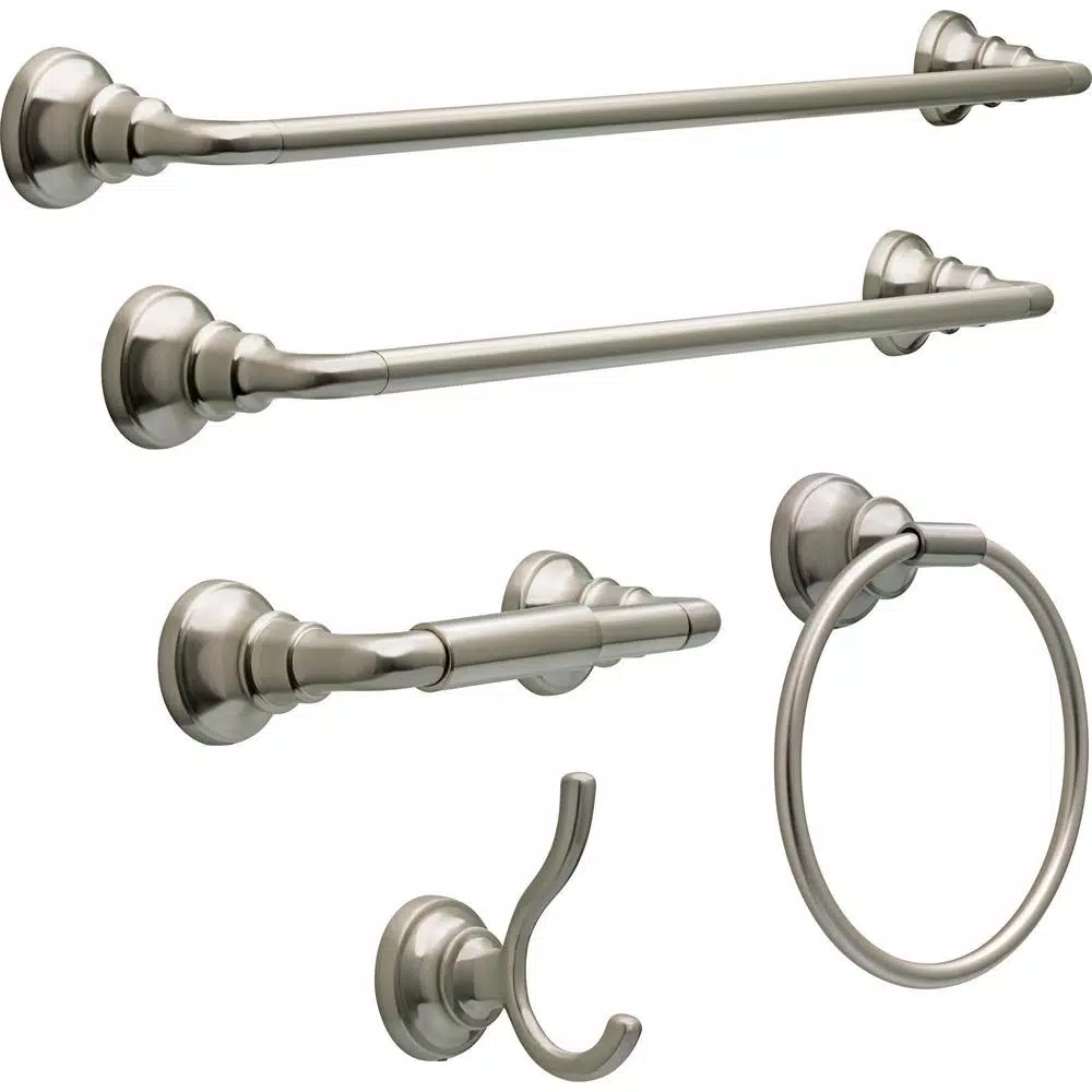 Delta Starmount Brushed Nickel Towel Ring with SpotShield Technology