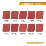 POWERTEC 4 in. x 36 in. 240-Grit Aluminum Oxide Sanding Belt (3-Pack) thumbnail 2