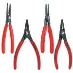 KNIPEX 4-Piece Precision Snap Ring Pliers Set with Tool Roll thumbnail 1