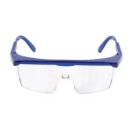 Sun Joe Protective Safety Glasses with Adjustable Frame and Clear Polycarbonate Lenses, Blue thumbnail 1