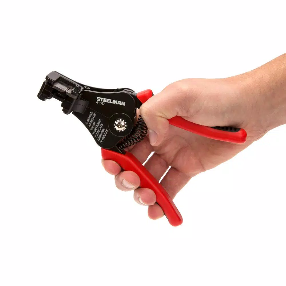 Steelman 41867 Wire and Cable Stripper Pliers, 8 AWG to 22 AWG