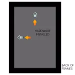 Pinnacle Gallery Solutions 5-Piece Walnut Wood Picture Frame Wall Kit thumbnail 3