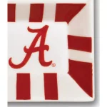 Magnolia Lane Alabama NCAA Officially Licensed 4-Section Ceramic Tailgating Serving Platter thumbnail 2