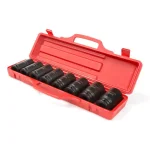 TEKTON 3/4 in. Drive 27-38 mm 6-Point Deep Metric Impact Socket Set, 8-Piece thumbnail 2