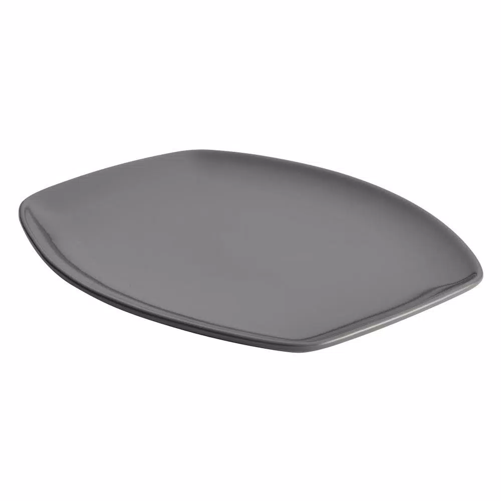 Rachael Ray Cityscapes Ceramic Hot Chip and Dip Set, Dark Sea Salt Gray