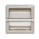 Franklin Brass Jamestown Recessed Toilet Paper Holder with Beveled Edges, Brushed Nickel thumbnail 2