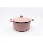 BergHOFF Neo 7 qt. Round Cast Iron Casserole Dish with Lid, Pink thumbnail 1