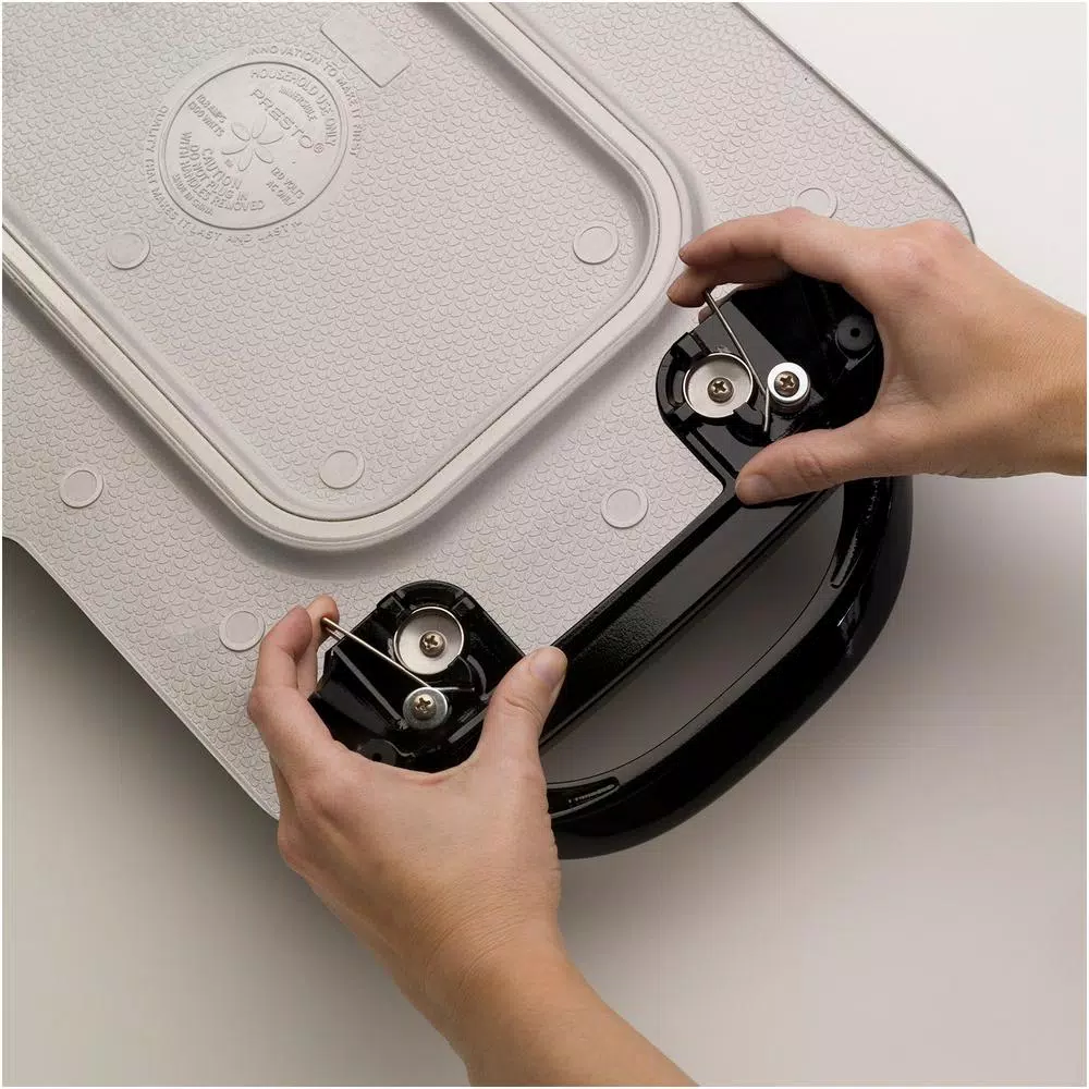 Presto 231 sq. in. Black Non-Stick Electric Griddle with Control Master Heat Control