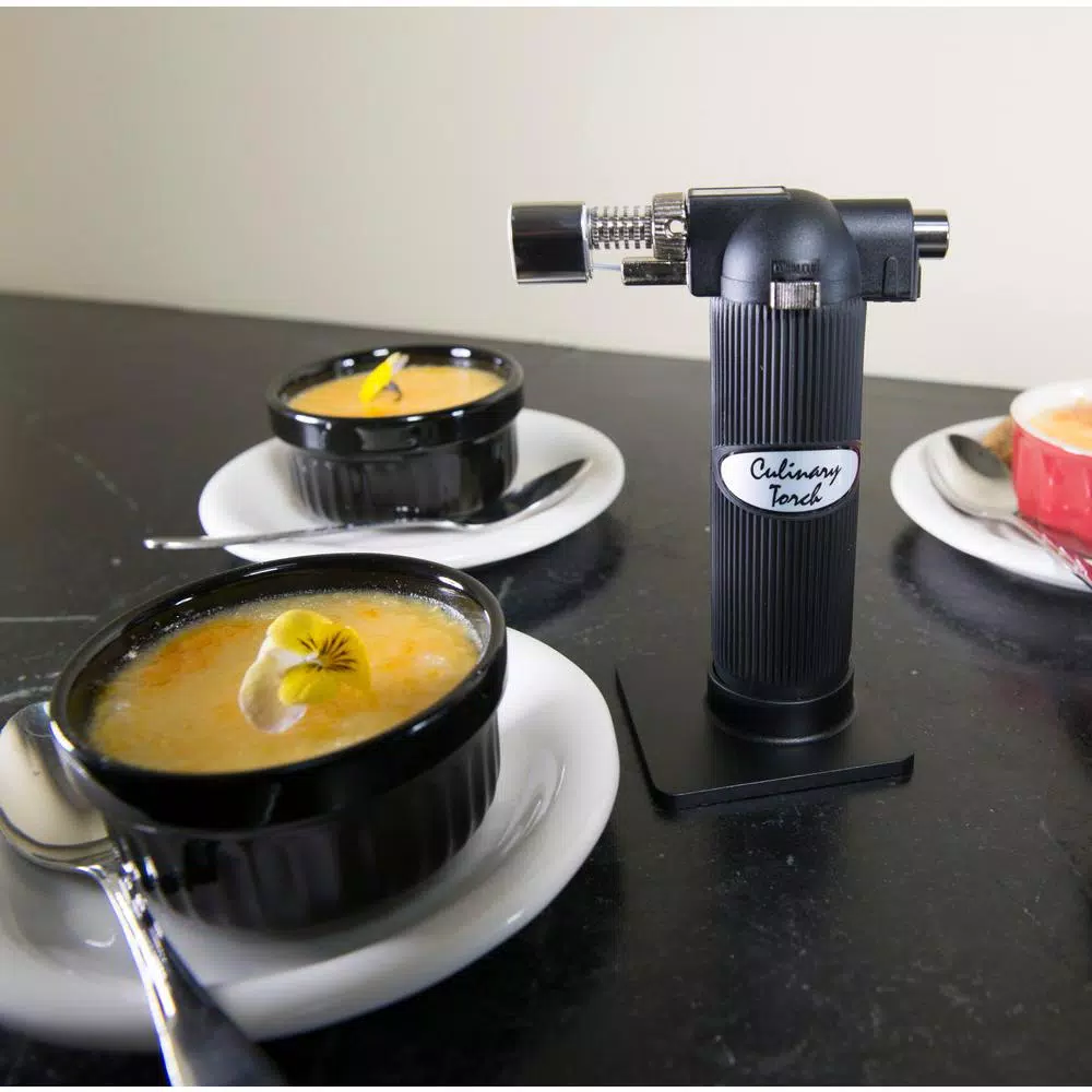 RSVP International Culinary Torch - Modern Chef's Pastry Tool with Safety Lock