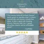 Granite Gold All-Surface Cleaner, 24 oz. - Safe for Natural Stone, Glass, and Stainless Steel thumbnail 6
