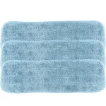 Zwipes 18 in. Microfiber Wet/Dry Flat Mop Pad Refills, Blue (3-Pack) thumbnail 3