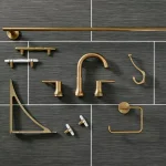 Delta Trinsic 30 in. Single Towel Bar, Champagne Bronze thumbnail 5