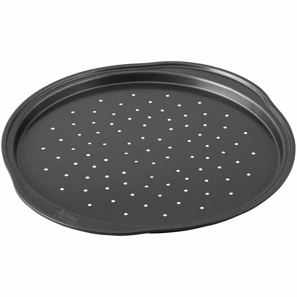 Wilton Perfect Results 14 in. Non-Stick Perforated Pizza Crisper Pan, Set of 2