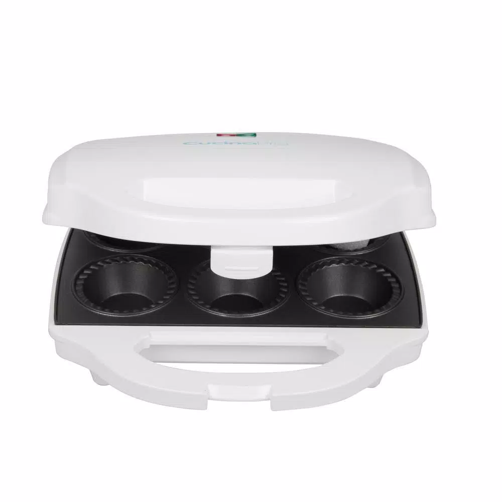 CucinaPro 980W Mini Pie and Quiche Baker, Non-Stick Electric Dessert Specialty Appliance, White