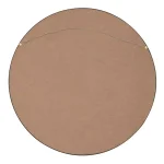 Kate and Laurel Black Contemporary Round Wood Framed Accent Mirror, 25.59 in. thumbnail 4