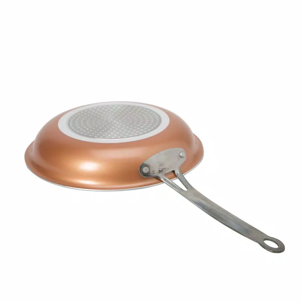 Kitchen Details 10 in. Aluminum Nonstick Copper Frying Pan with Titanium Ceramic Coating