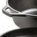 Lodge 2-Piece Cast Iron Combo Cooker Set - Deep Skillet, Fryer, and Dutch Oven with Convertible Lid thumbnail 4