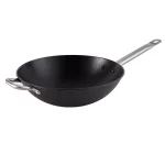 IMUSA 14 in. Light Cast Iron Pre-Seasoned Wok with Helper Handle thumbnail 1