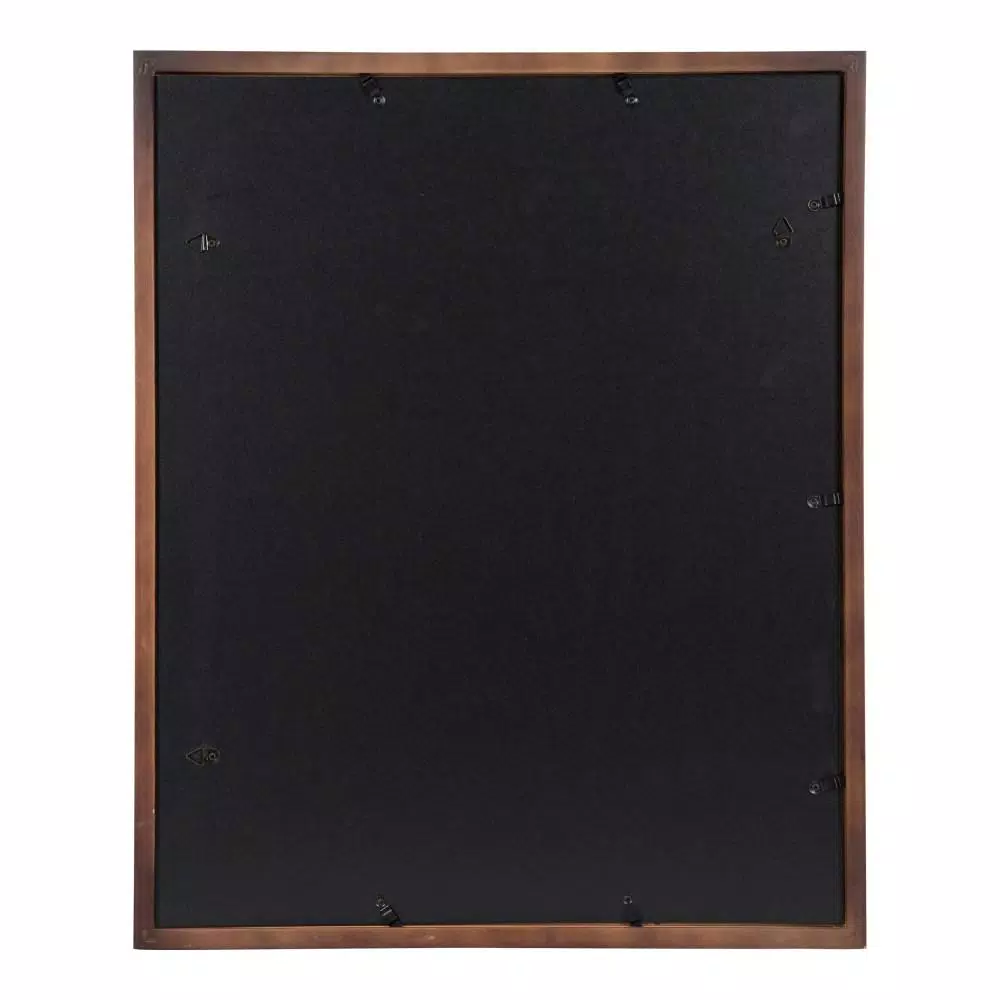 DesignOvation Gallery Wood Picture Frame Set of 2, Walnut Brown, 16x20 in. Matted to 8x10 in.