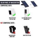 Wasserstein Solar Panel for Ring Spotlight Cam Battery & Stick Up Cam Battery, White thumbnail 7